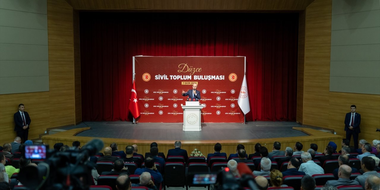 TBMM Başkanı Kurtulmuş, Düzce'de "Sivil Toplum Buluşması" programında konuştu: