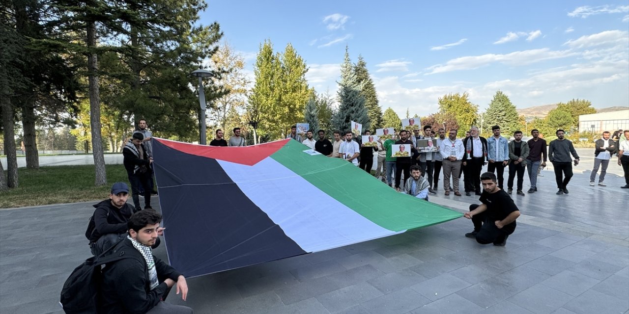 Kahramanmaraş, Malatya ve Şanlıurfa'da öğrenci topluluklarından Filistin'e destek açıklaması