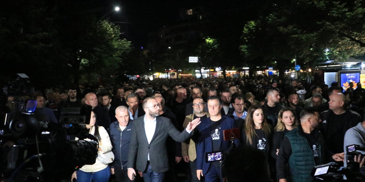 Arnavutluk’ta hükümet karşıtı protesto düzenlendi