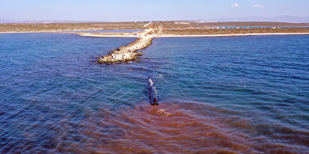 Didim'de kirli suyun arıtılmadan denize boşaltıldığı ihbarına inceleme