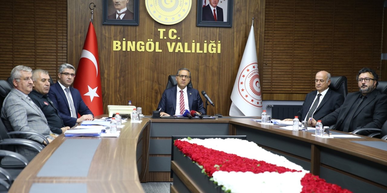 Bingöl'de "İl Afet Risk Azaltma Planı Toplantısı" düzenlendi