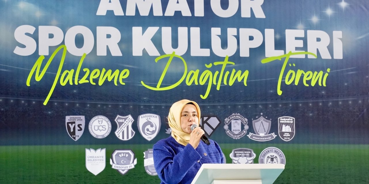 Ümraniye Belediyesinden amatör spor kulüplerine malzeme desteği