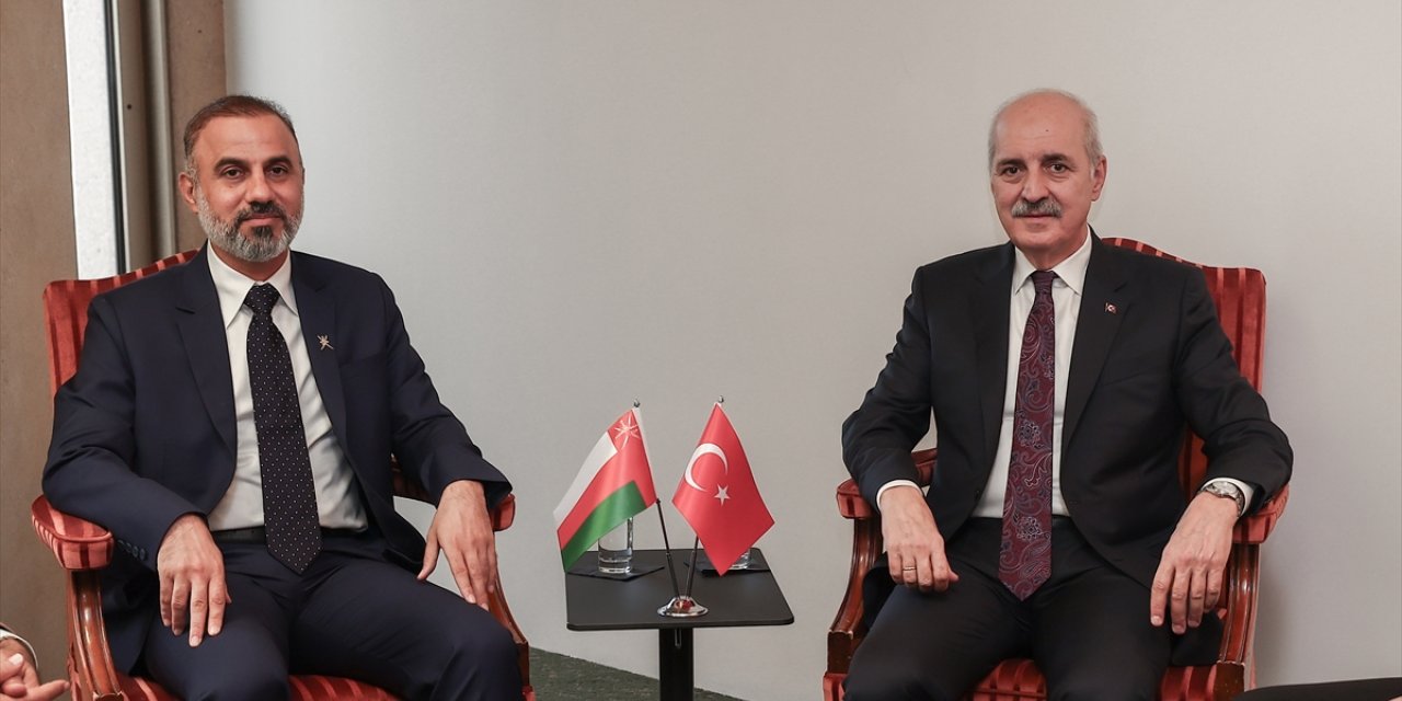 TBMM Başkanı Kurtulmuş, Umman Şura Meclisi Başkanı Al Maawali ile görüştü