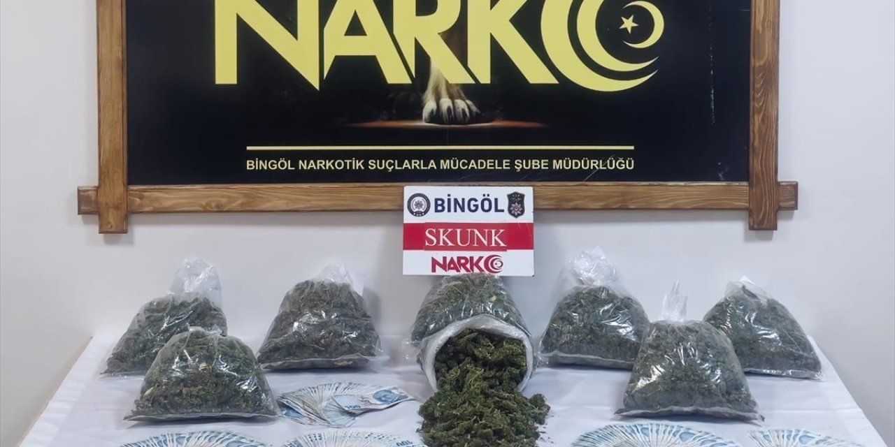 Bingöl'de 6 kilo 200 gram skunk ele geçirildi, 3 şüpheli tutuklandı