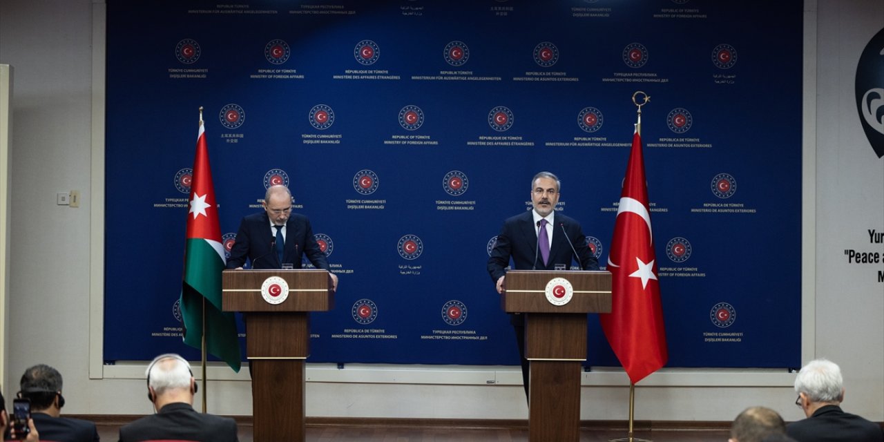 Ürdün Dışişleri Bakanı Safedi, Dışişleri Bakanı Fidan ile ortak basın toplantısında konuştu: (1)