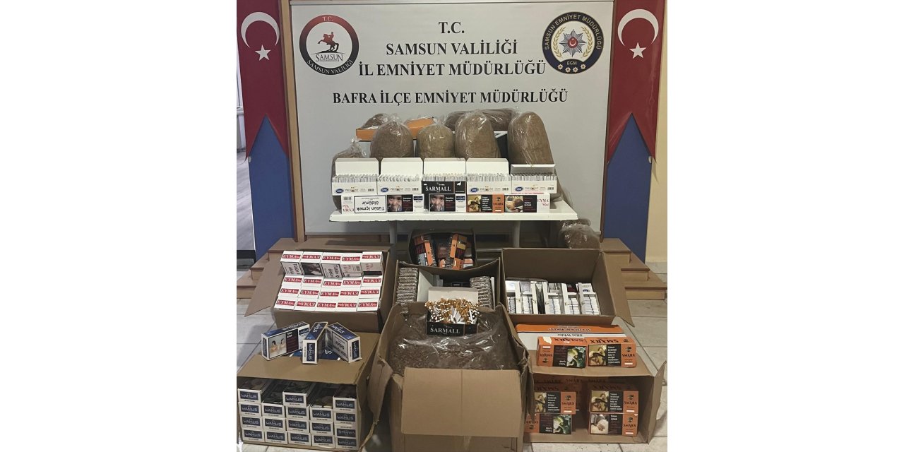 Samsun'da sigara kaçakçılığı operasyonu