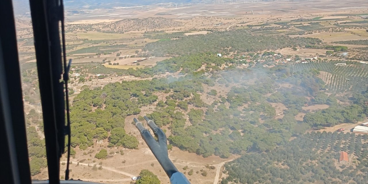 İzmir'de tarım arazisinde çıkan yangın ormana sıçradı