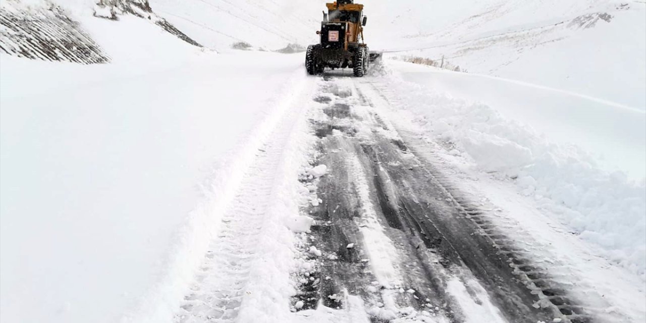 Hakkari'de kardan kapanan köy yolları açıldı