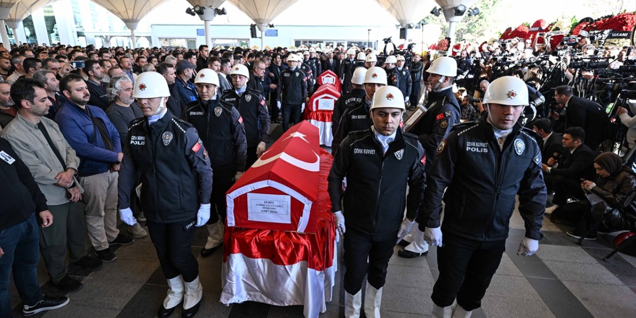 TUSAŞ çalışanı 3 şehit son yolculuğuna uğurlandı