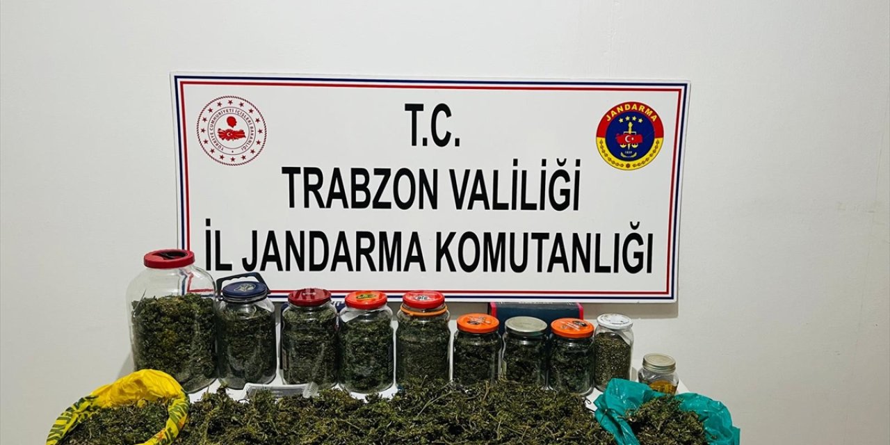 Trabzon'da 7 kilogram kubar esrar ele geçirildi