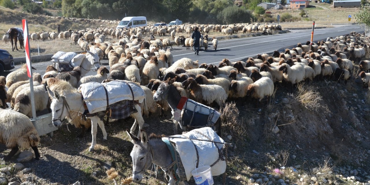 Muş'ta göçerler havanın soğumasıyla dönüş yolculuğuna başladı