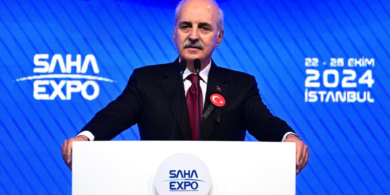 TBMM Başkanı Kurtulmuş, SAHA EXPO 2024 Savunma, Havacılık ve Uzay Sanayii Fuarı'nda konuştu: