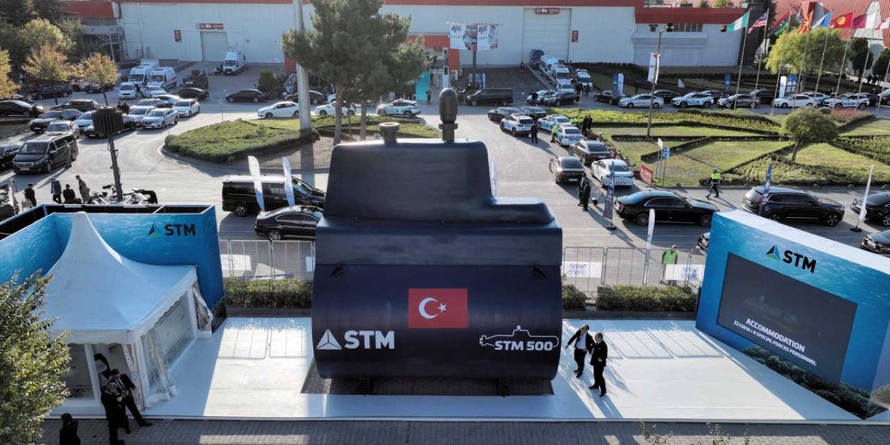 Milli denizaltı STM500'ün mukavim teknesi SAHA EXPO'da sergileniyor