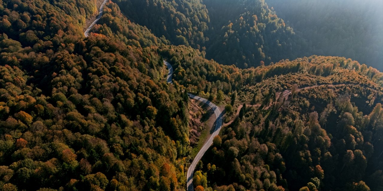 Çam Dağı'na hazan mevsiminin renkleri hakim oldu