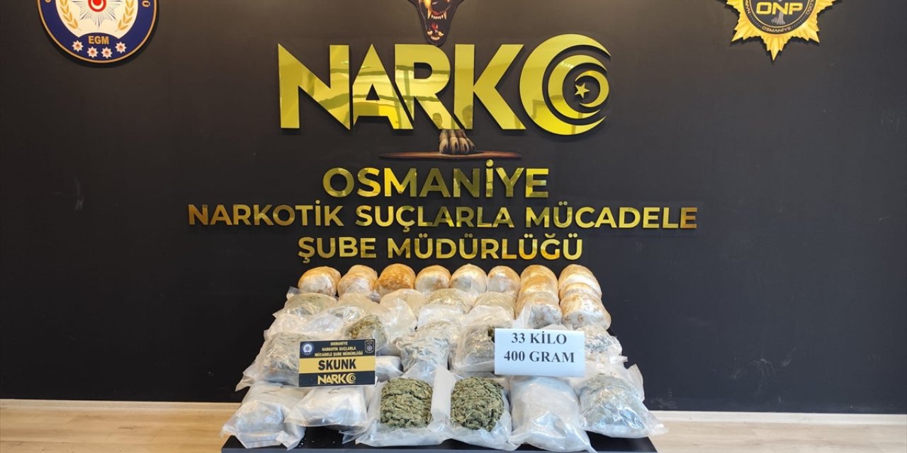 Osmaniye'de otomobilde 33 kilo 400 gram sentetik uyuşturucu ele geçirildi