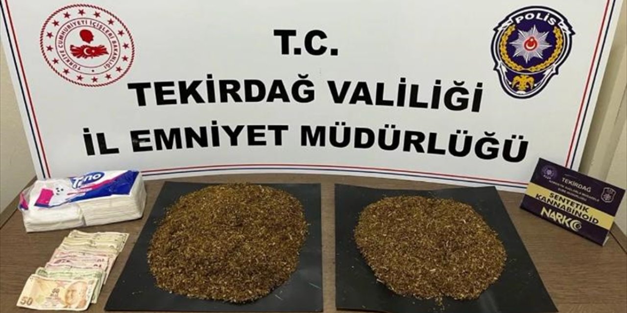 Tekirdağ'da evinde 1 kilo 140 gram sentetik uyuşturucu ele geçirilen zanlı tutuklandı