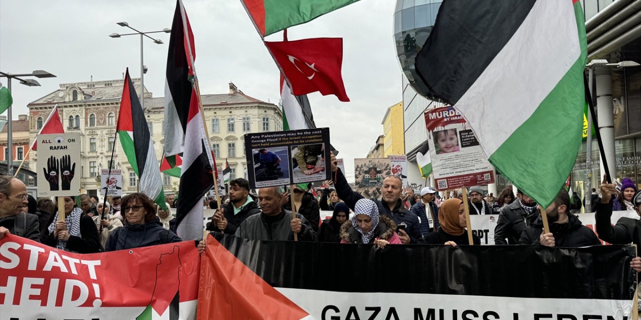 Avusturya'da, İsrail'in Gazze ve Lübnan'a saldırıları protesto edildi