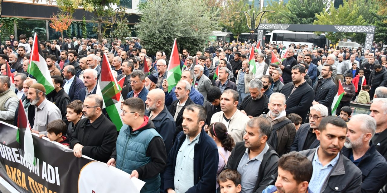 Batman'da İsrail'in Gazze'ye yönelik saldırıları protesto edildi