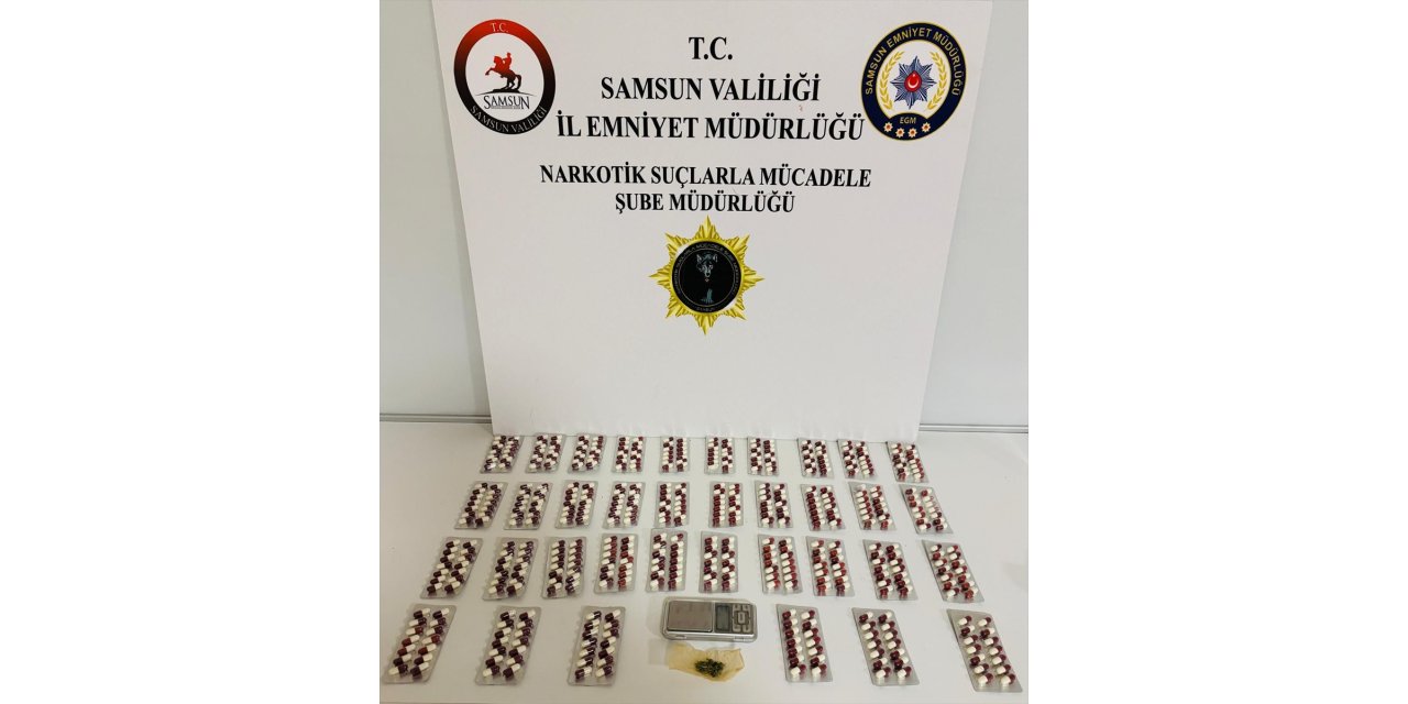 Samsun'da 504 sentetik ecza ele geçirildi