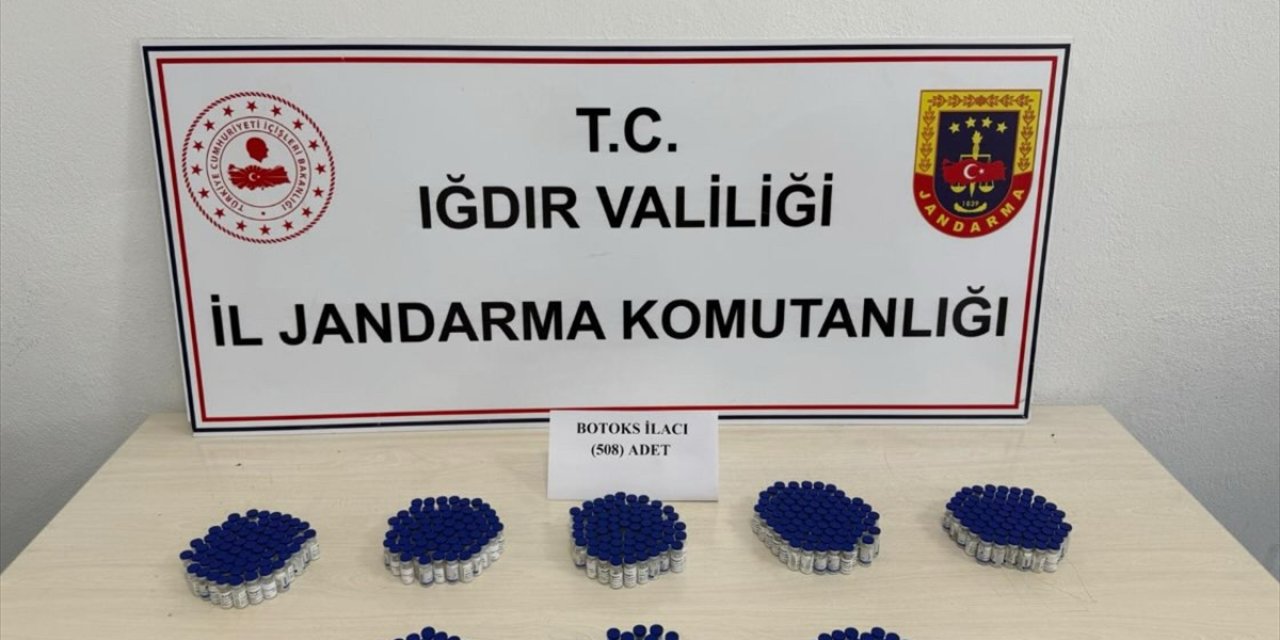 Iğdır'da 508 kaçak botoks ilacı ele geçirildi