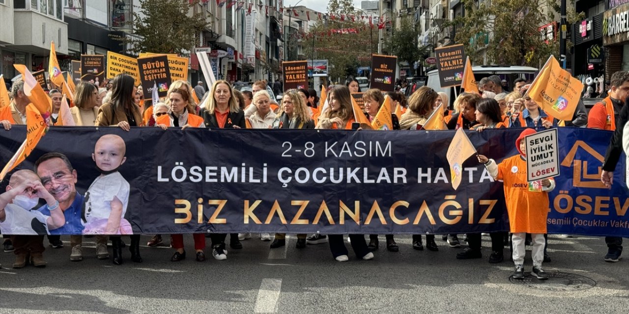 Lösemi farkındalığı kapsamında Tekirdağ'da yürüyüş düzenlendi