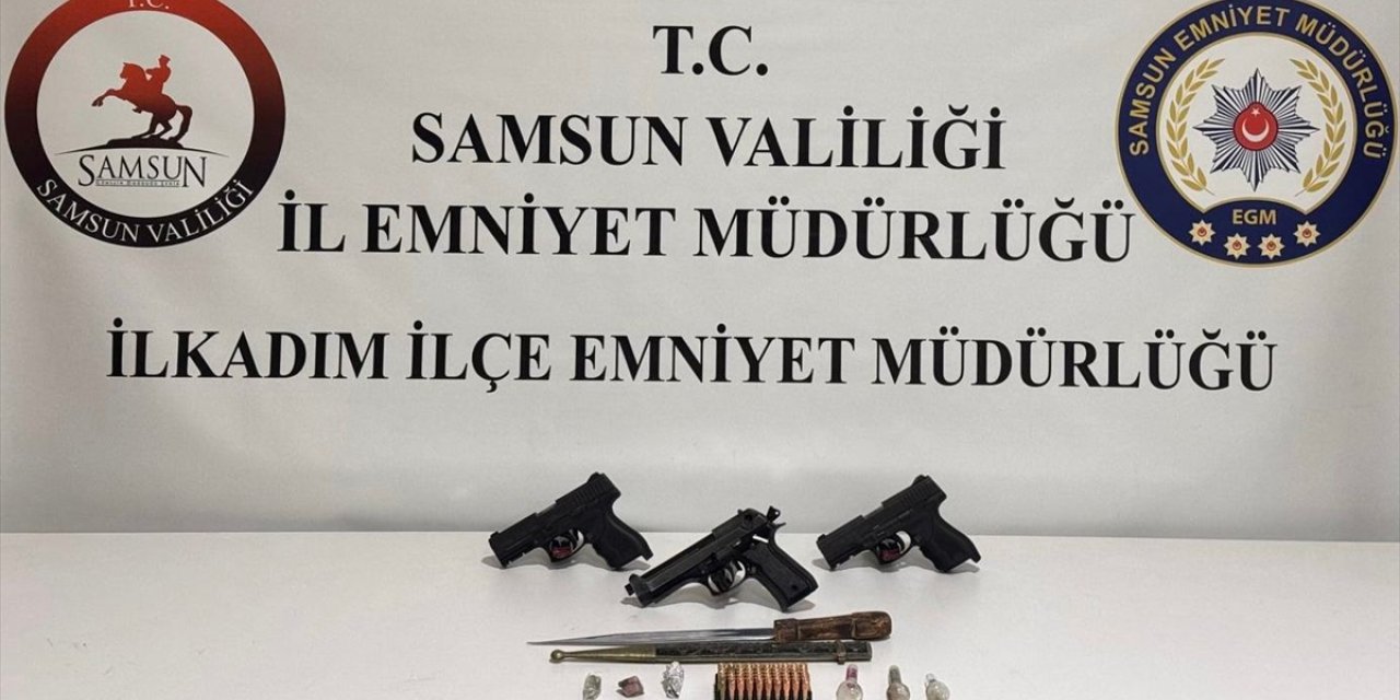 Samsun'da silah ve uyuşturucu operasyonunda 1 zanlı yakalandı