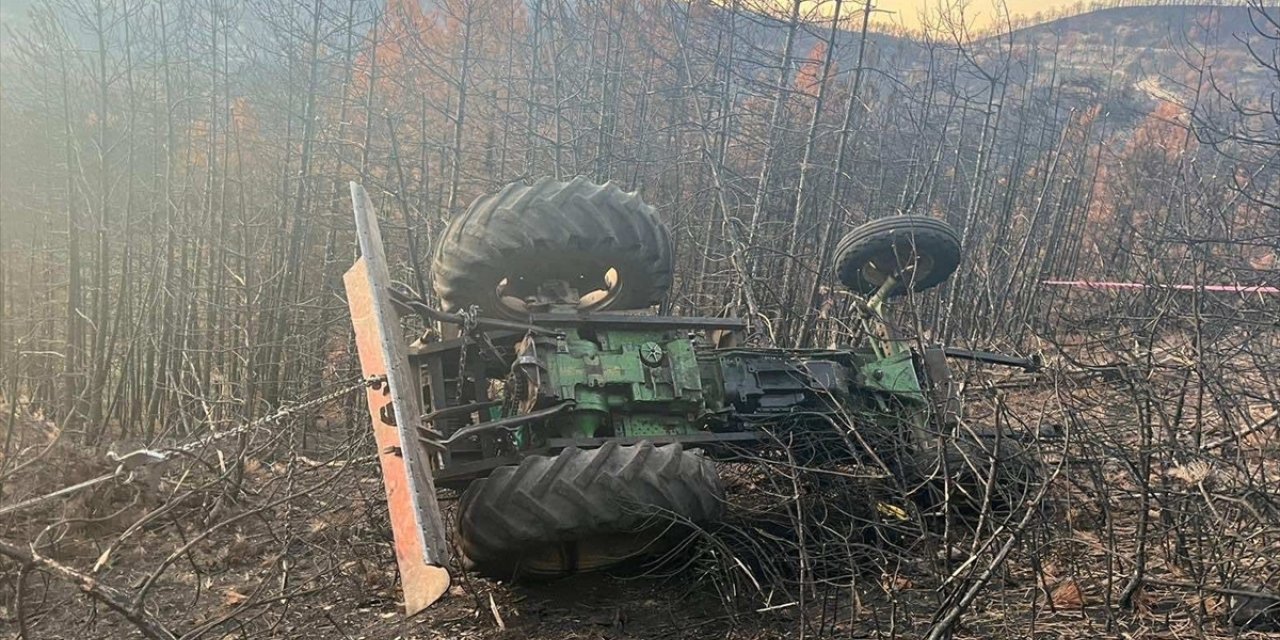 Bolu'da devrilen traktörün sürücüsü öldü