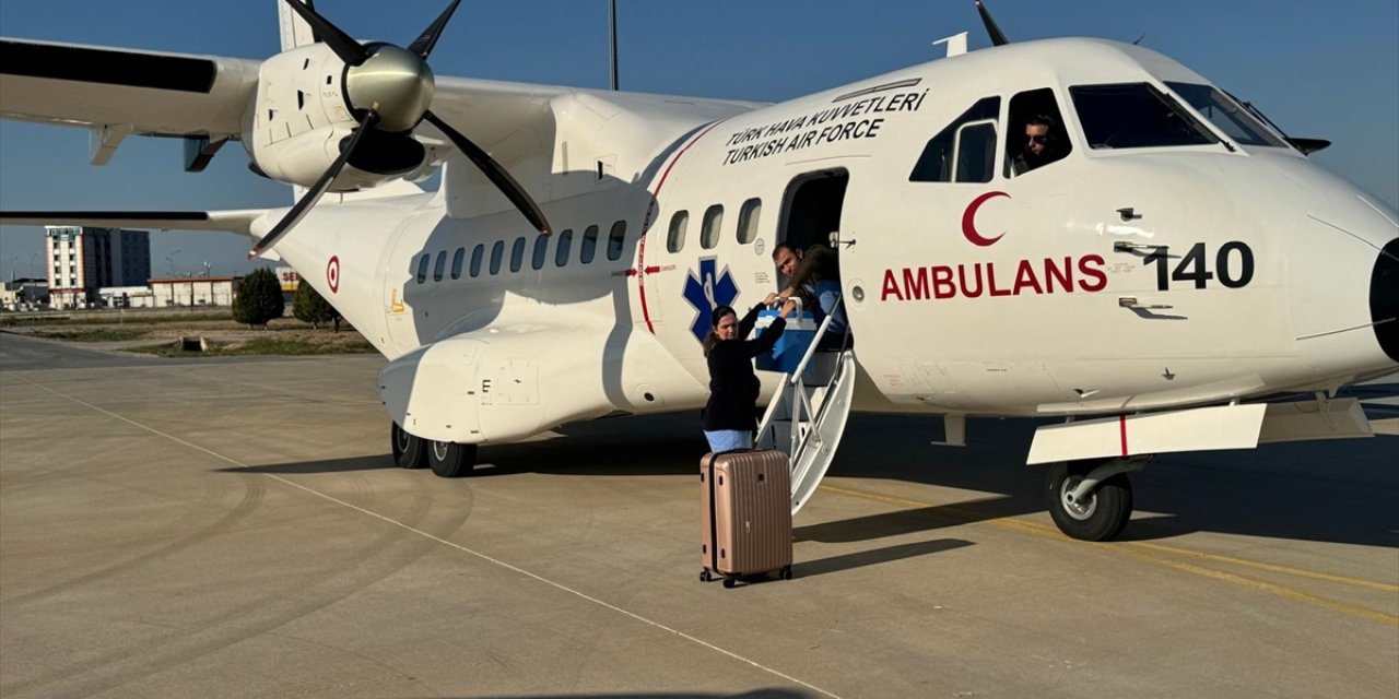 TSK'ya ait ambulans uçak organ nakli için havalandı