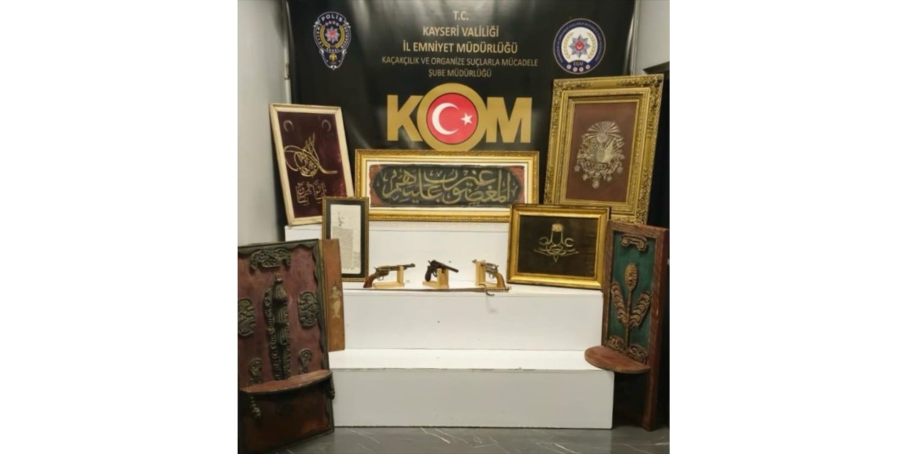 Kayseri'de tarihi eser kaçakçılığı operasyonunda 1 şüpheli yakalandı