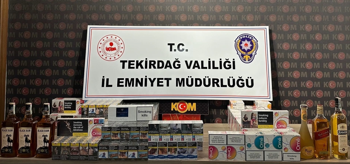 Tekirdağ merkezli sigara kaçakçılığı operasyonunda 7 şüpheli yakalandı