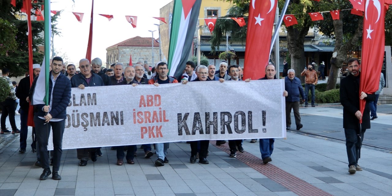 Trabzon'da Filistin'e destek yürüyüşü yapıldı