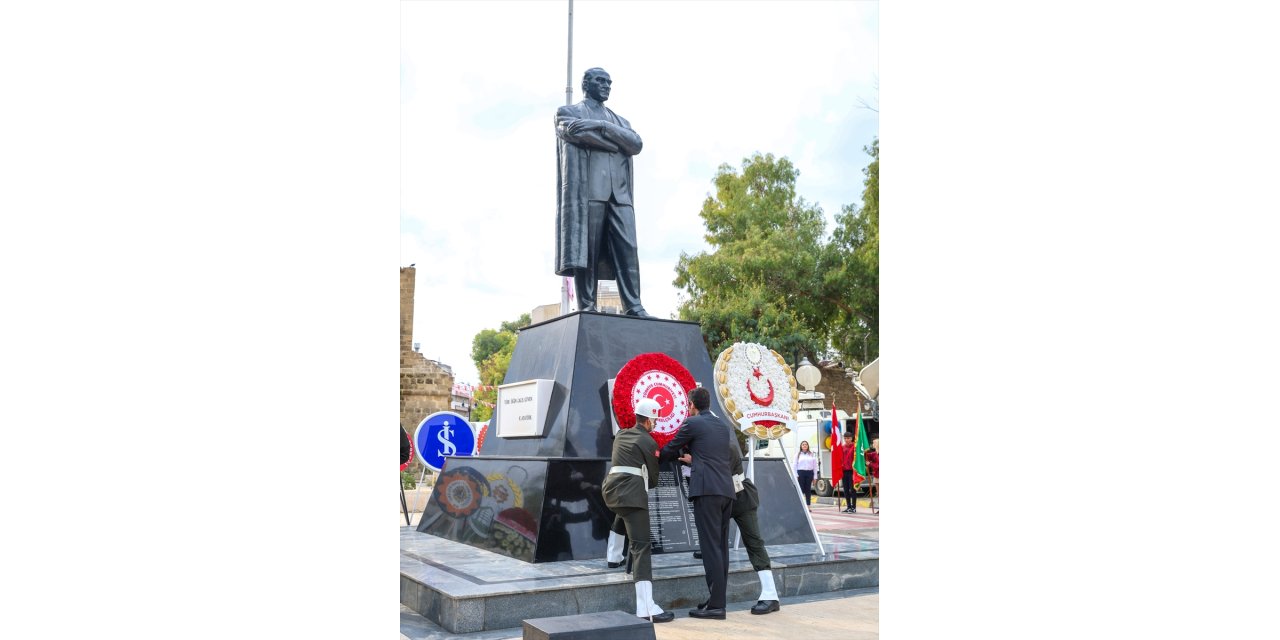 Büyük Önder Atatürk ebediyete intikalinin 86. yılında KKTC'de anıldı