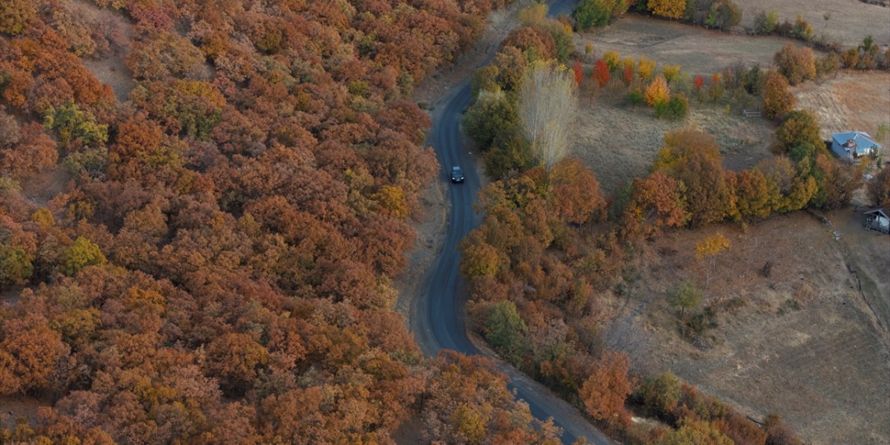 Bingöl'de sonbahar güzelliği dronla görüntülendi