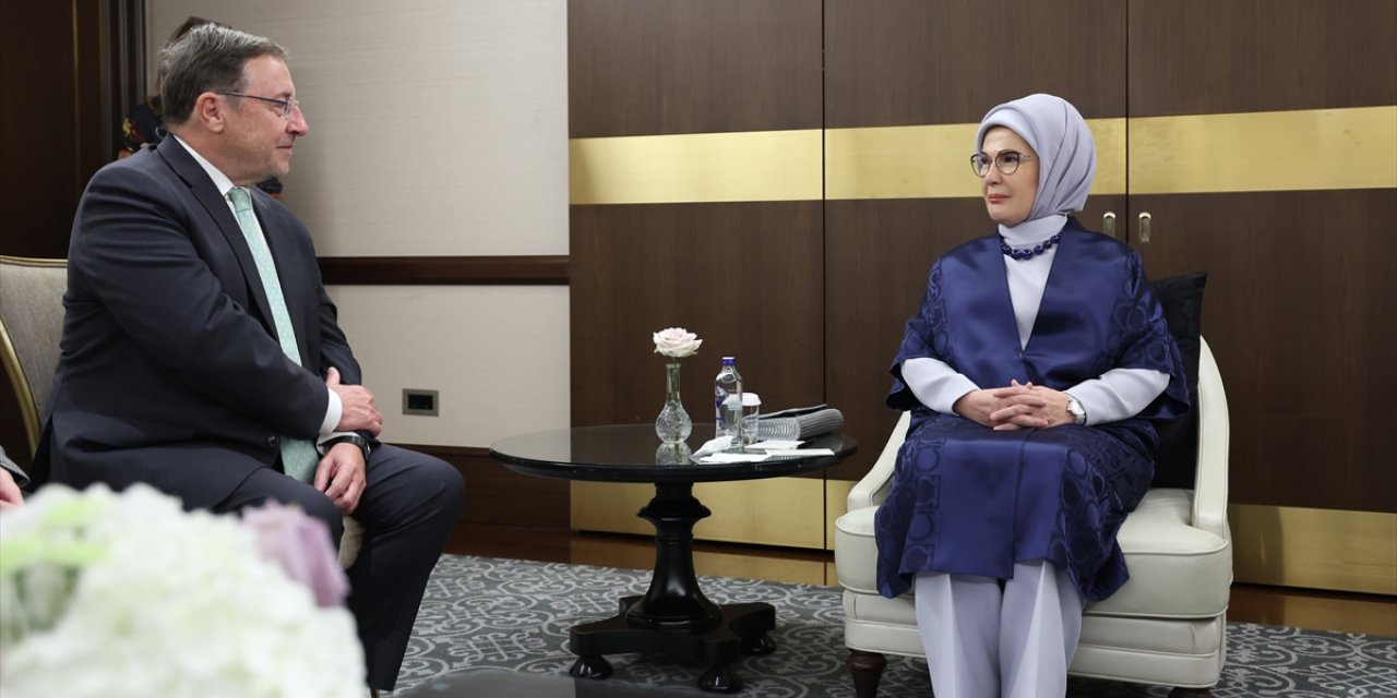 Emine Erdoğan, BM Kalkınma Programı İcra Direktörü Steiner ile görüştü