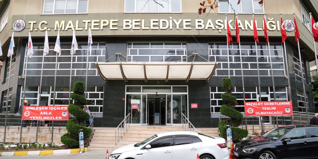 Maltepe Belediyesi işçilerinin grevi sürüyor