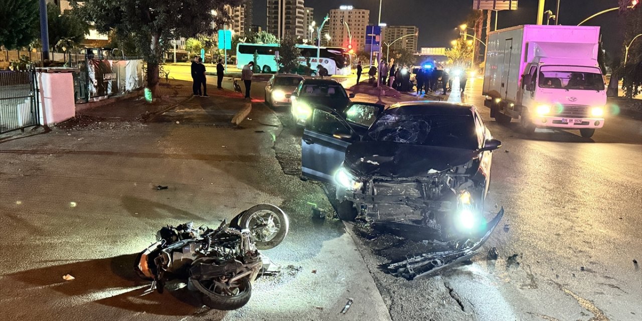 Adana’da otomobille motosikletin çarpışması sonucu bir kişi öldü