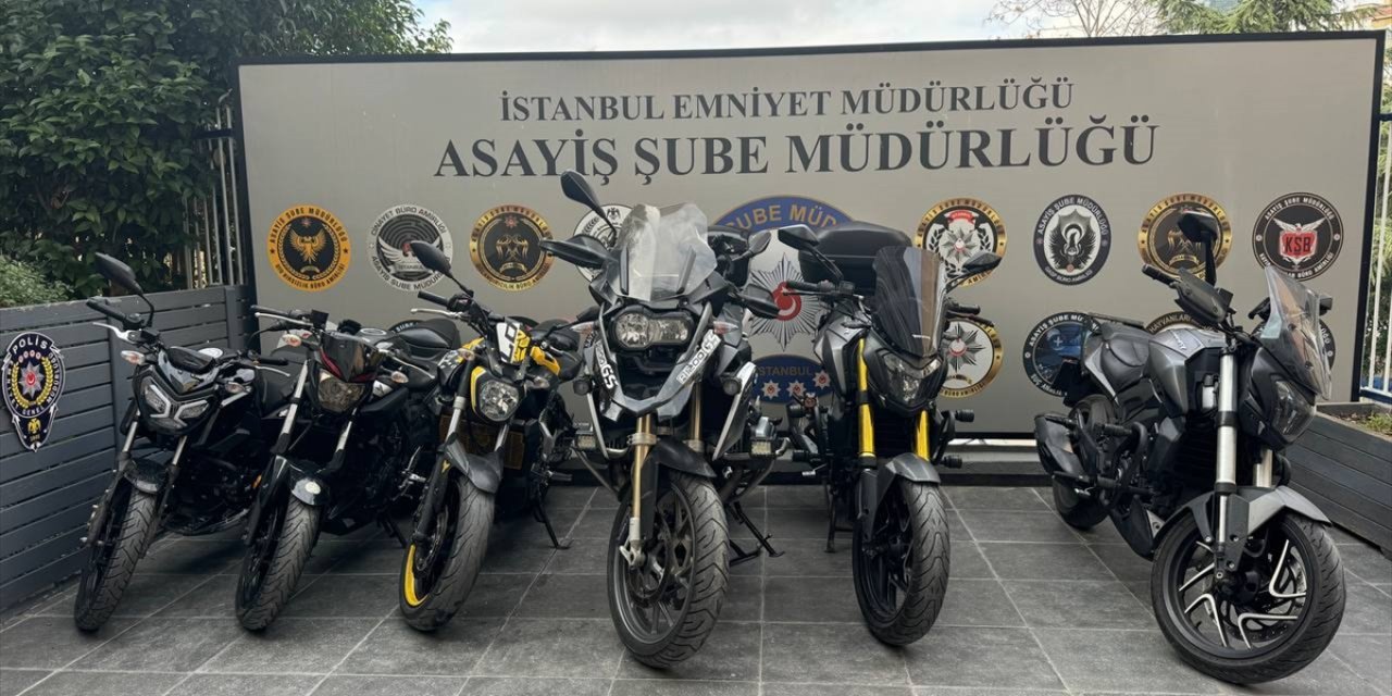 İstanbul'da 9 ayrı ilçeden motosiklet çalan 5 şüpheli tutuklandı