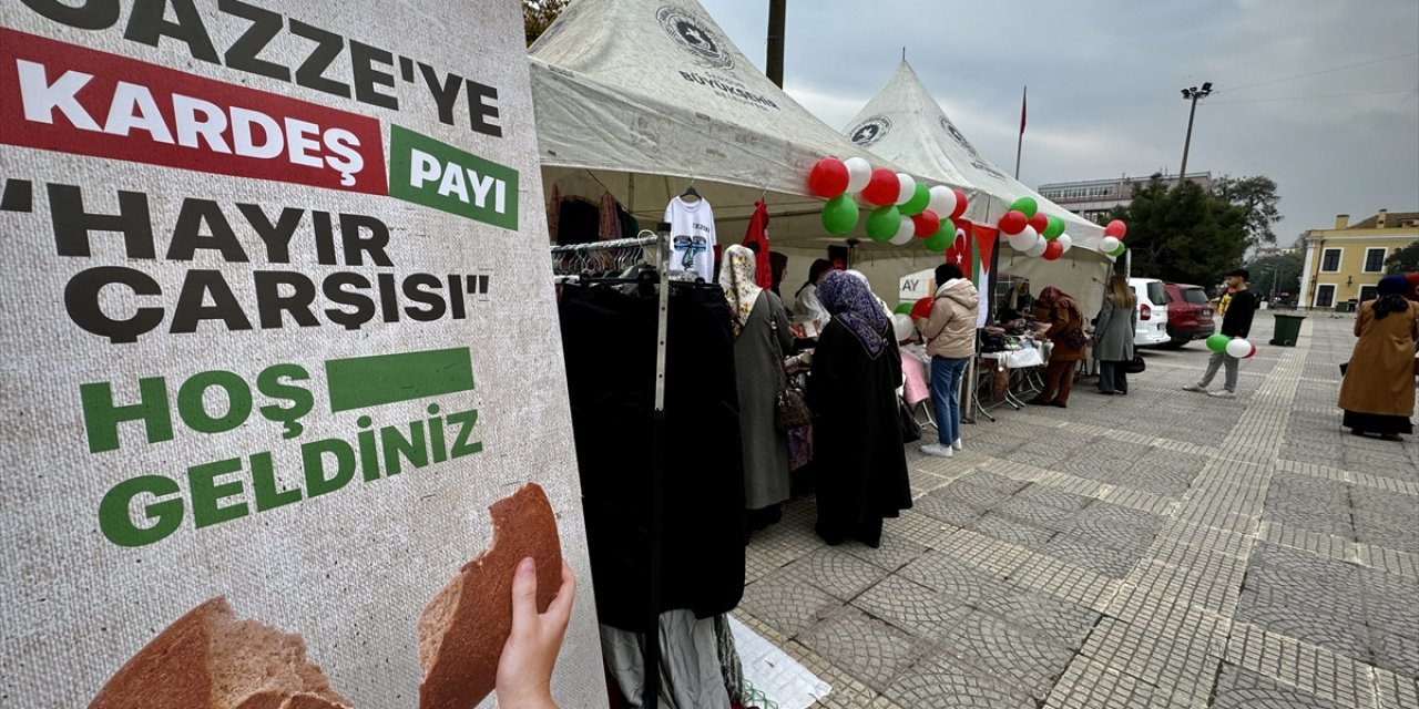 Samsun'da Gazze'ye destek için "Hayır Çarşısı" açıldı