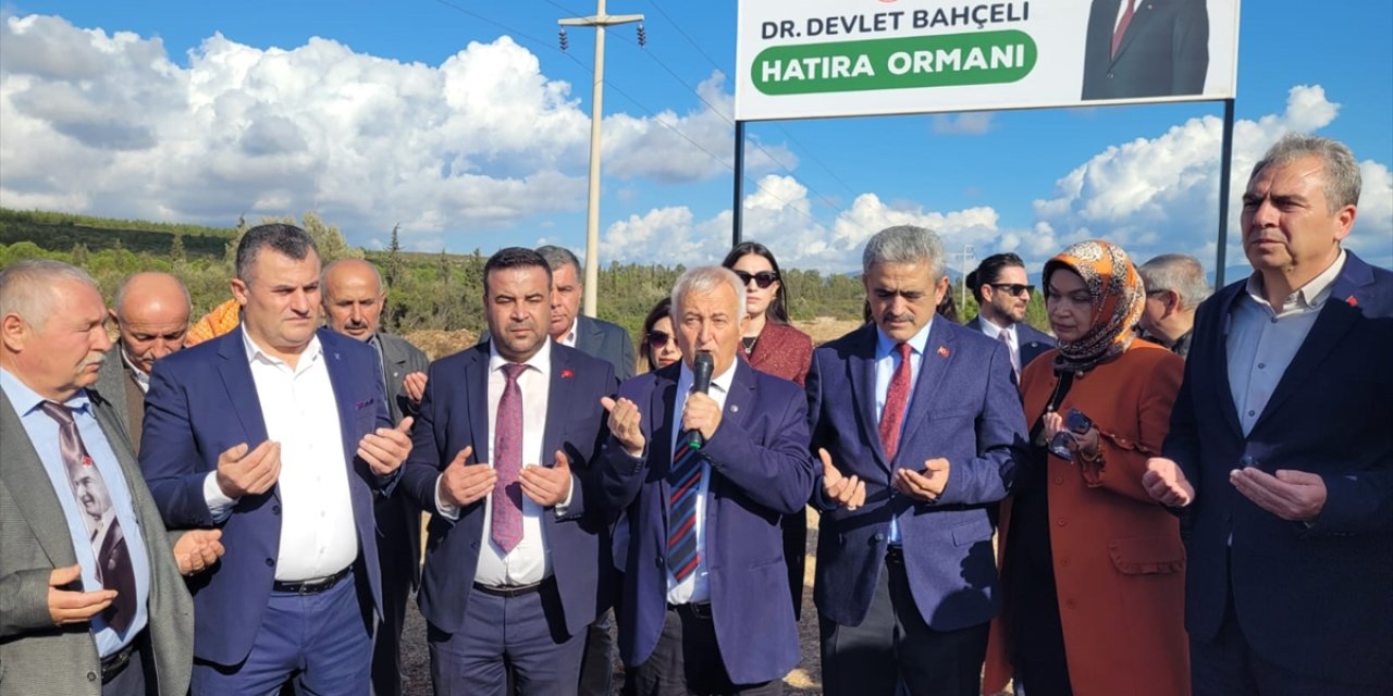 Aydın'da MHP Genel Başkanı Devlet Bahçeli adına hatıra ormanı oluşturuldu