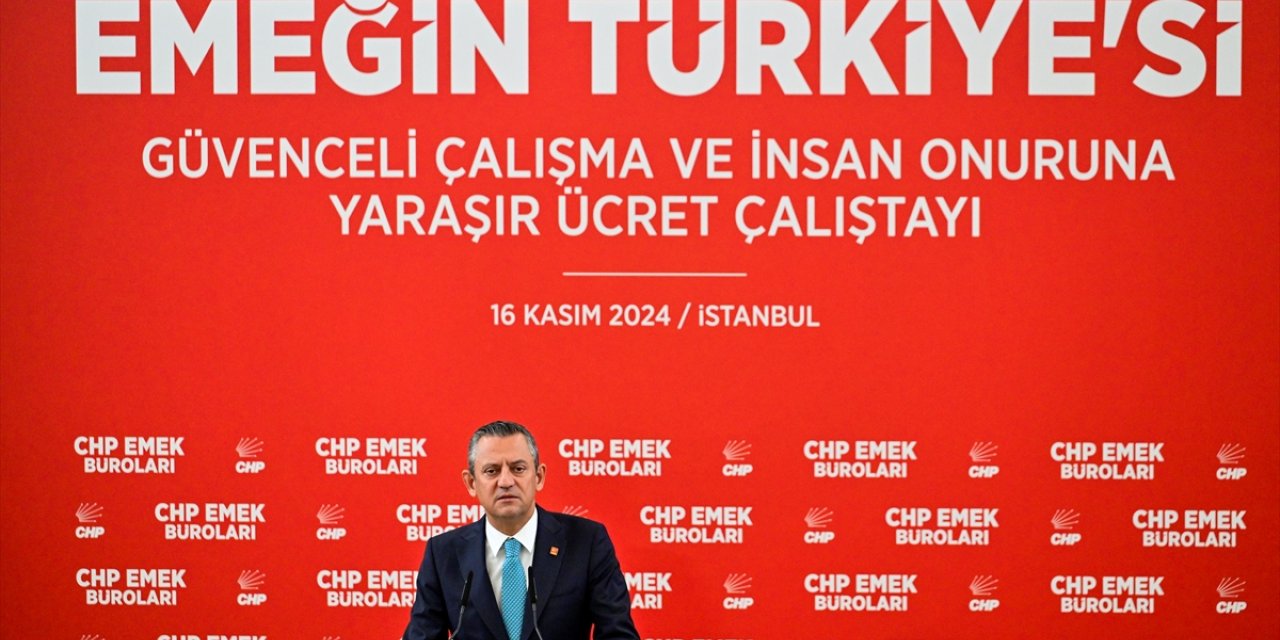 CHP Genel Başkanı Özel, İstanbul'daki çalıştayda konuştu: