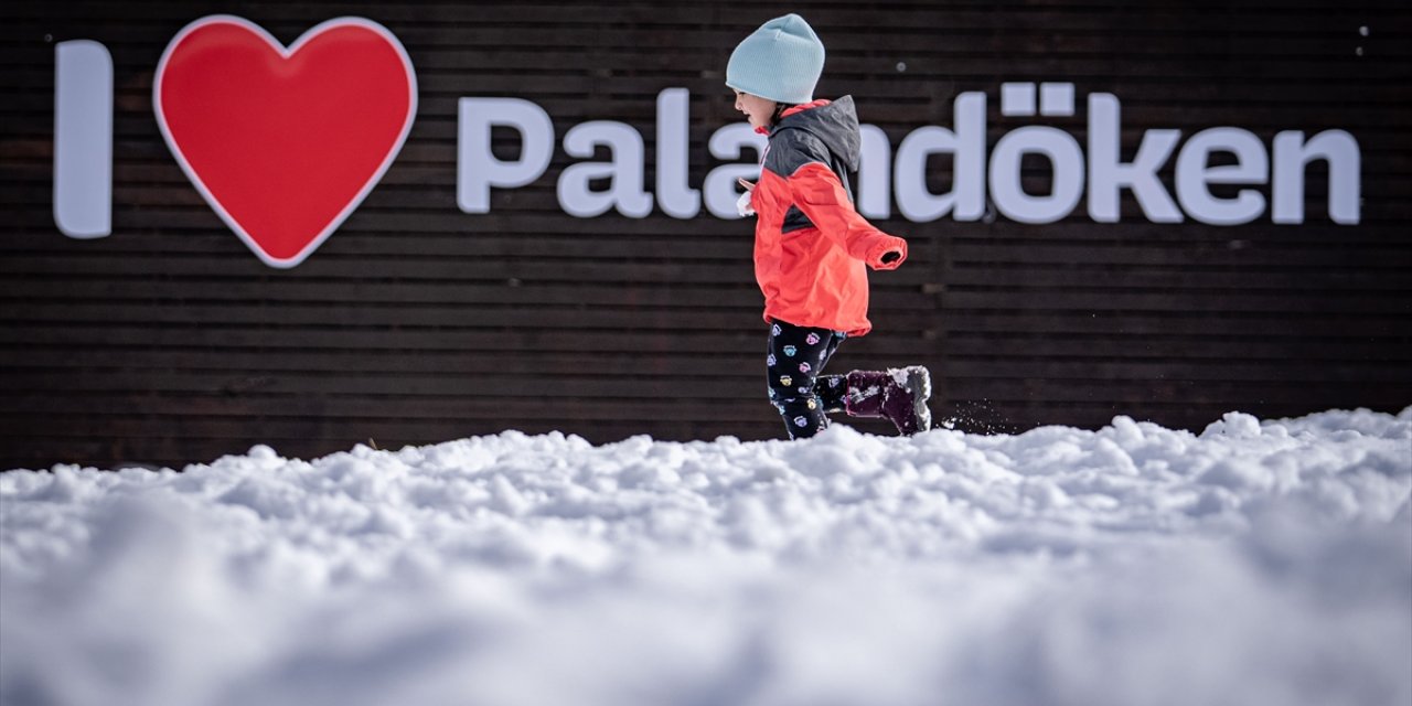 Palandöken Kayak Merkezi karla kaplandı