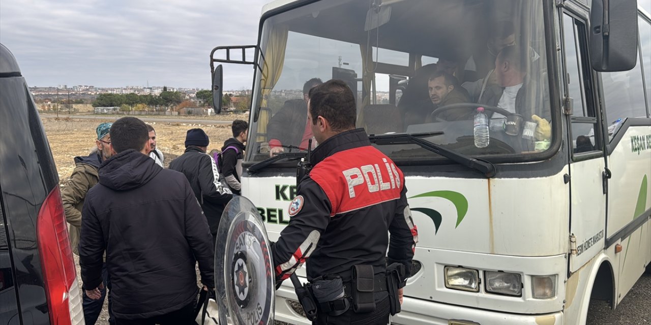 Edirne'de amatör maçta çıkan kavgaya polis müdahale etti