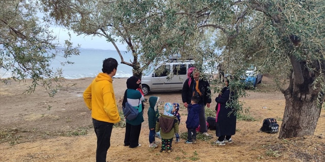 Çanakkale'de 16 düzensiz göçmen yakalandı