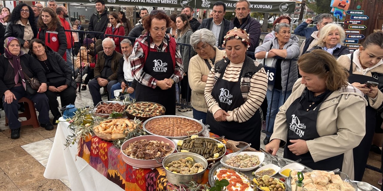 Muğla'da zeytinyağlı yemek yarışması düzenlendi