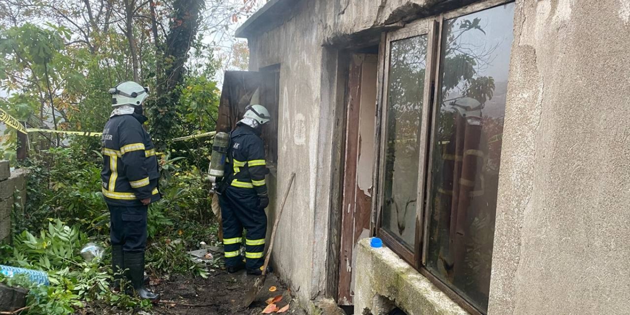 Zonguldak'ta evde çıkan yangında yaşlı adam hayatını kaybetti