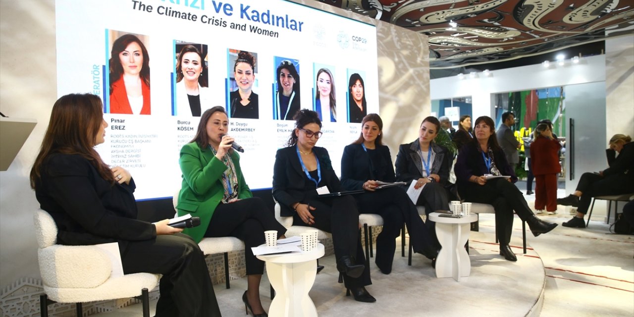 COP29'da, iklim krizlerinin çözümünde kadının rolü ele alındı