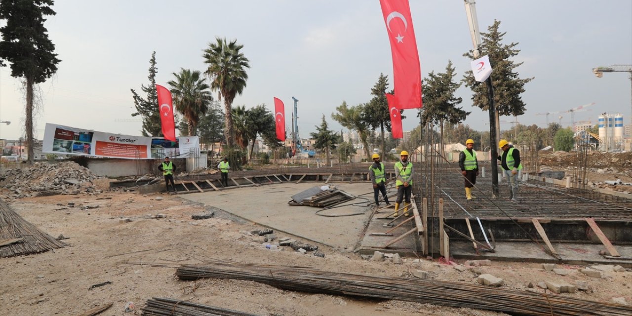 Hatay'da "81 İl 81 Kızılay Anaokulu Projesi" kapsamında anaokulu temeli atıldı