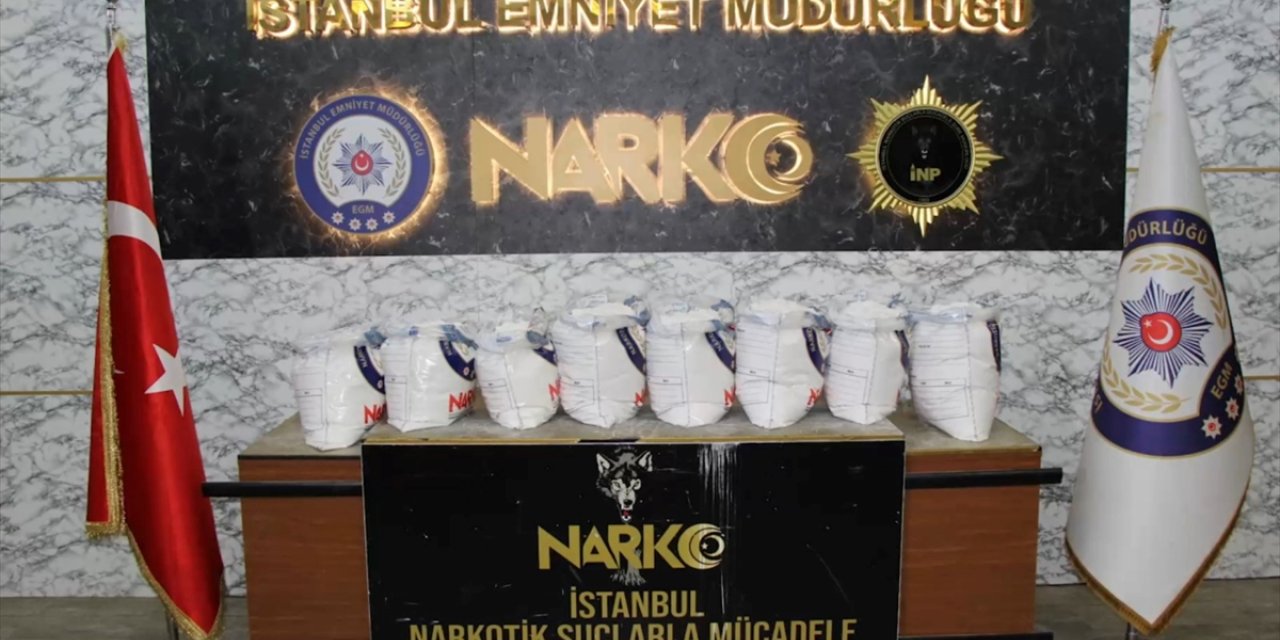 Silivri'de kaya tuzu çuvallarına gizlenmiş 100 kilogram uyuşturucu bulundu