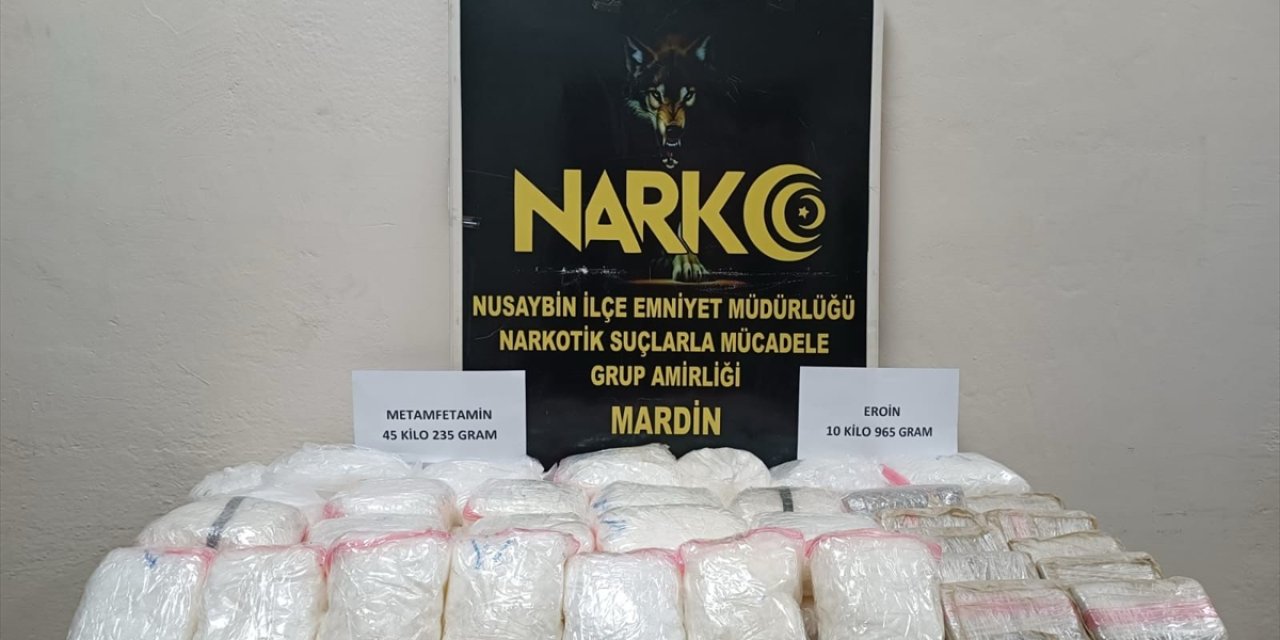 Mardin'de 56 kilo 200 gram uyuşturucu ele geçirildi