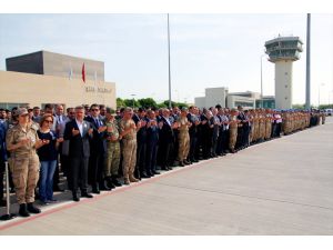 Elazığ'da şehit asker için tören